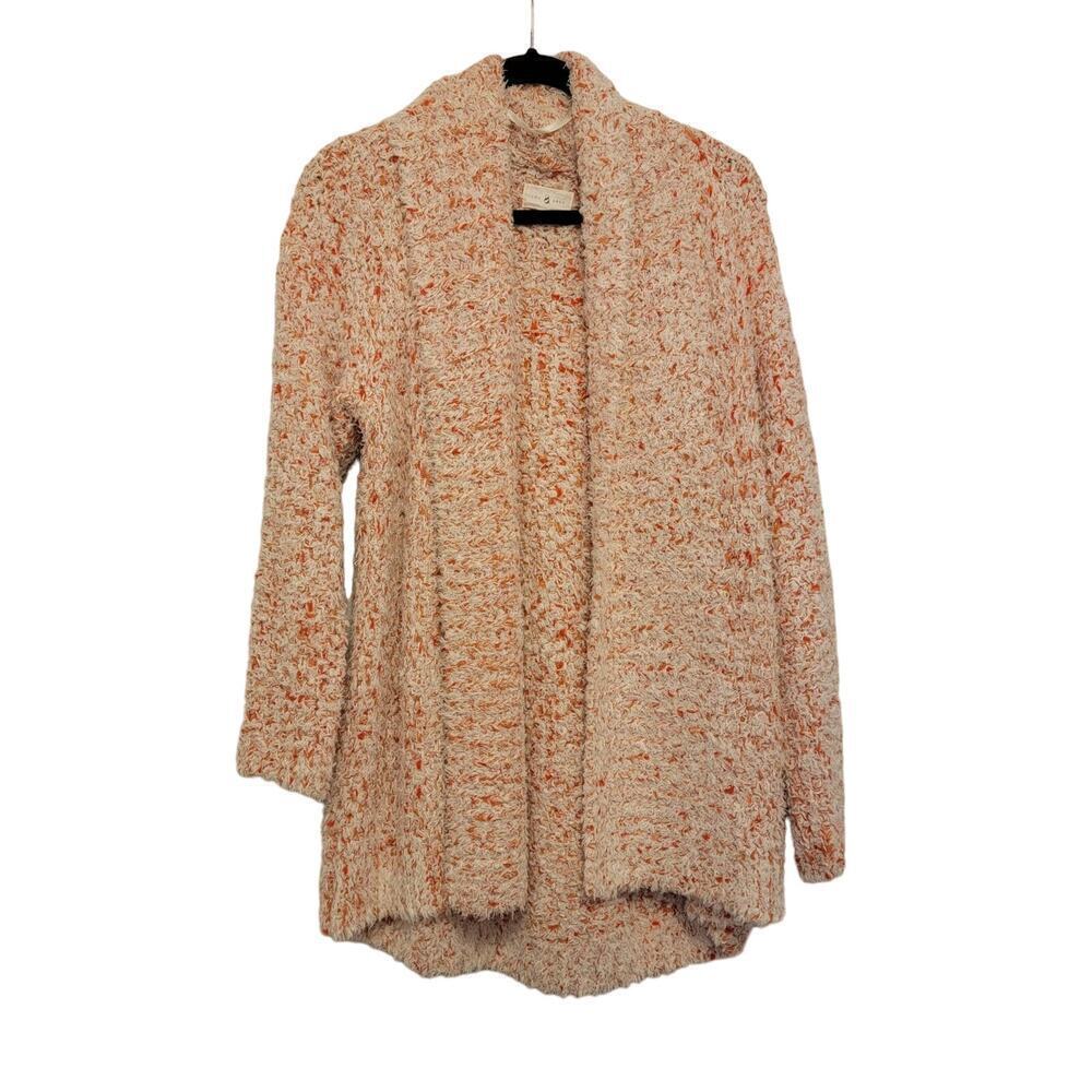 Lou & Grey Pumpkin Spice Oversized Fluffy Open Front Cardigan Size S Cozycore